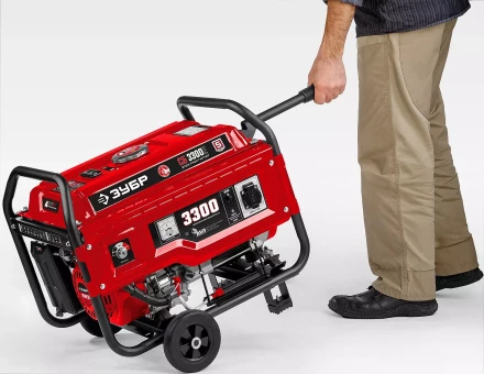 ЗУБР № 1 для генераторов мощностью до 3500 Вт, набор колес + рукоятка (НКР-1) купить в Челябинске