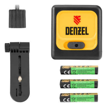 Лазерный уровень DQB, 30 м, зеленый луч, батарейки, сумка// Denzel 35016 купить в Челябинске