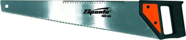 Ножовка по дереву 500 мм 5-6 TPI каленый зуб линейка пластиковая рукоятка SPARTA 232365 купить в Челябинске