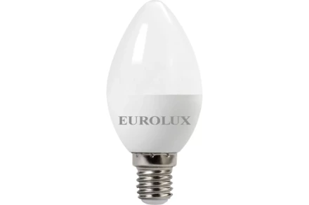 Лампа светодиодная EUROLUX LL-E-C37-7W-230-2,7K-E14 76/2/7 купить в Челябинске