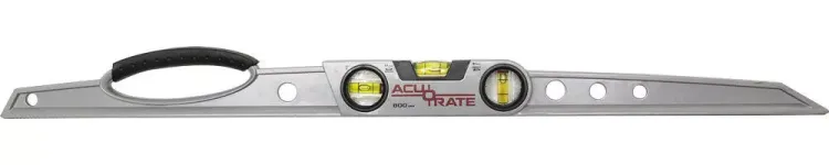 Уровень ЗУБР "ACURATE 2" литой алюминиевый, фрезерованный, эргономичная рукоятка, 3 ампулы, 80 см 34592-080 купить в Челябинске