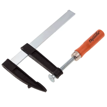 Струбцина F-образная Sparta, 150 x 80 x 210 мм, 204245 купить в Челябинске