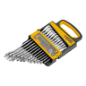 Набор ключей комбинированных трещоточных 6-19 мм, 12 шт., CrV, матовый хром// Denzel 14722 купить в Челябинске