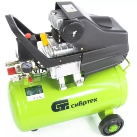 Компрессор масляный поршневой прямой привод с набором Сибртех КК-1500/24 ПЛЮС  58038 купить в Челябинске