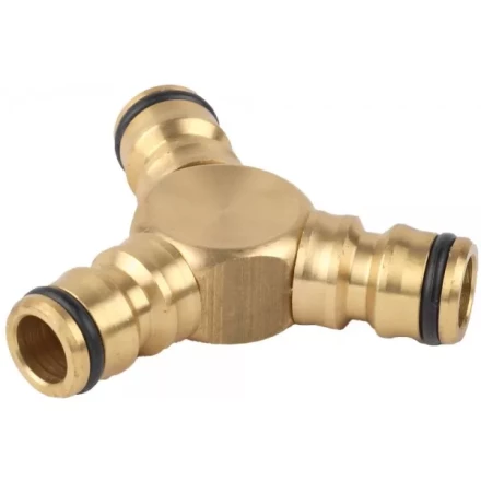 Тройник RACO &quot;Profi&quot; (соединитель-соединитель-соединитель) латунный, 1/2&quot; 4246-55028B купить в Челябинске