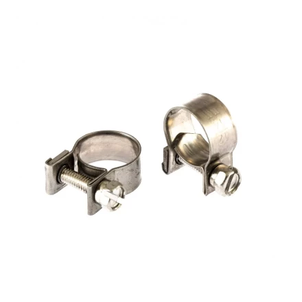Хомуты металлические MINI 12-14 мм ширина 9 мм винтовой W4 2 шт Сибртех 475043 купить в Челябинске