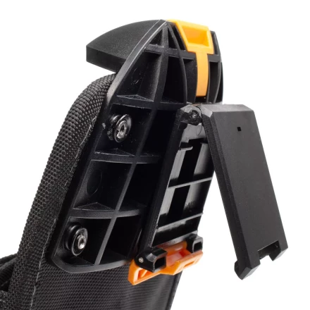 Быстросъемная поясная сумка модульного типа на клипсе с держателями для молотка и рулетки КВТ СМ-02 (83136) купить в Челябинске