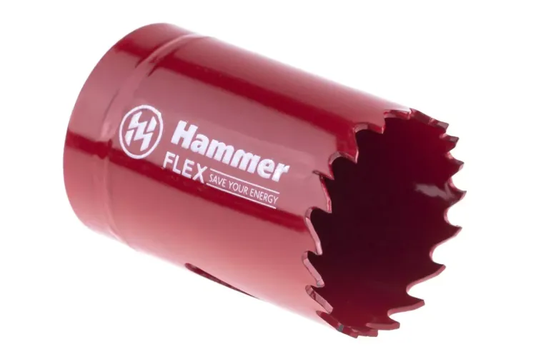 Коронка биметаллическая HAMMER Ф35х38мм 5/8" BiMETALL (224-007) купить в Челябинске
