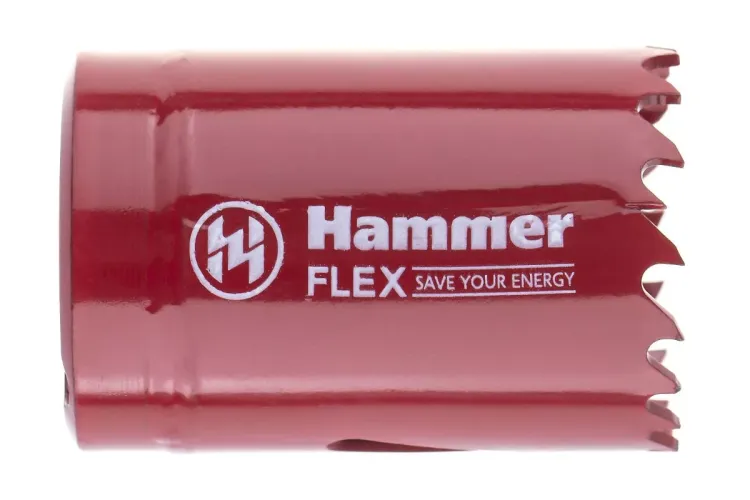 Коронка биметаллическая HAMMER Ф35х38мм 5/8" BiMETALL (224-007) купить в Челябинске