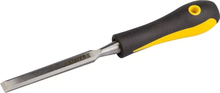 Стамеска с двухкомпонентной ручкой, 12мм, STAYER Profi 18205-12 купить в Челябинске