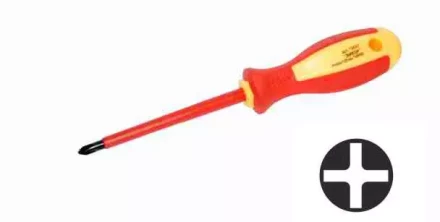 Отвертка диэл.крестовая PH№1х100мм,1000В,1/10/120 19696 купить в Челябинске