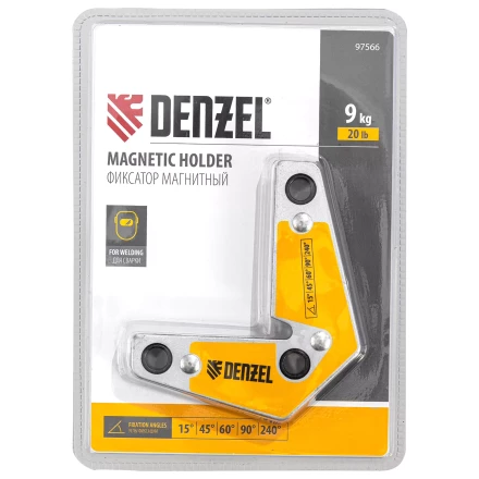 Фиксатор магнитный для сварочных работ усилие 25 LB, 30х45х60х75х90х135 град. Denzel 97566 купить в Челябинске