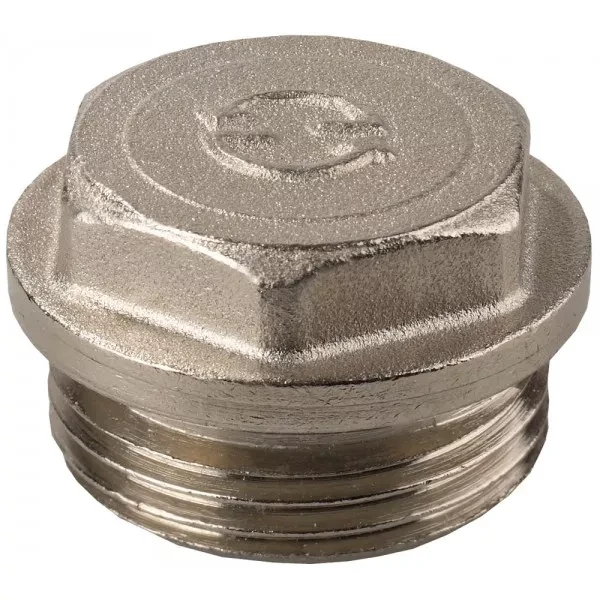 Заглушка GENERAL FITTINGS, 6-ти гранная головка с прижимной шайбой, латунь, наружная резьба, 1/2" 51100-1/2 купить в Челябинске