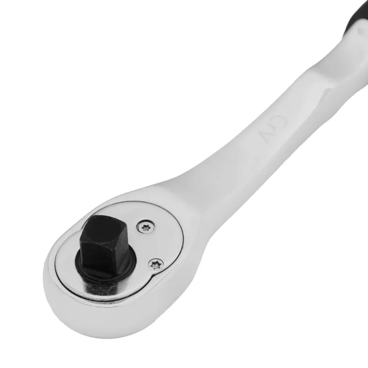 Ключ-трещотка 3/8" Gross 14054, CrV, 90 зубьев, усиленный, хром купить в Челябинске