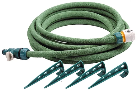 Шланг RACO сочащийся, в комплекте с коннекторами и колышками, 1/2&quot;x7,5м 4270-55925 купить в Челябинске