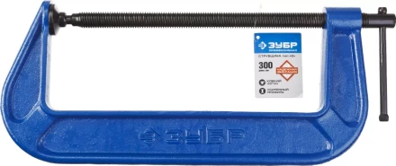 Струбцина  ЗУБР &quot;ПРОФЕССИОНАЛ&quot; тип &quot;G&quot;, корпус - ковкий чугун. 300мм 32245-300_z01 купить в Челябинске