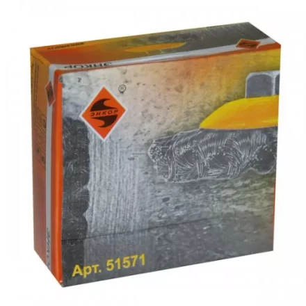 Щетка для УШМ М14/100 мм выгнутая сталь витая 51571 купить в Челябинске