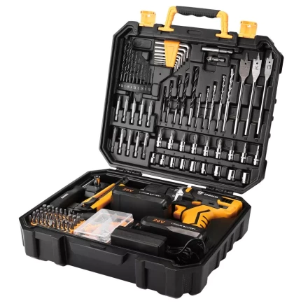 Дрель аккумуляторная DEKO DKCD20FU-Li, 063-4143 + набор 193 аксессуара купить в Челябинске