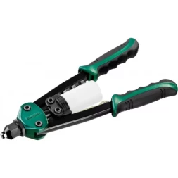 Заклепочник двуручный силовой компактный, KRAFTOOL "MaxKraft-48" 31161, для заклёпок d=2,4-4,8 мм из Al, стали, нерж стали, усил литой корпус 31161