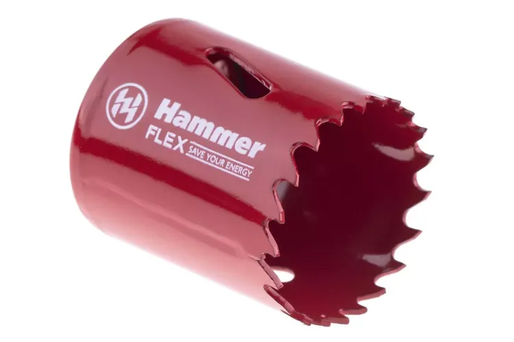 Коронка биметаллическая HAMMER Ф38х38мм 5/8" BiMETALL (224-008) купить в Челябинске