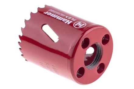 Коронка биметаллическая HAMMER Ф38х38мм 5/8&quot; BiMETALL (224-008) купить в Челябинске