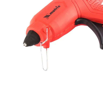 Клеевой пистолет, 11 мм, 40 (100) Вт, 18 г/мин, выключатель и индикатор напряжения Matrix 93007 купить в Челябинске