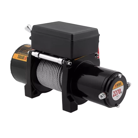 Лебедка автомобильная электрическая Denzel 52022 LB-2200, 2.2 т, 3.3 кВт, 12 В купить в Челябинске