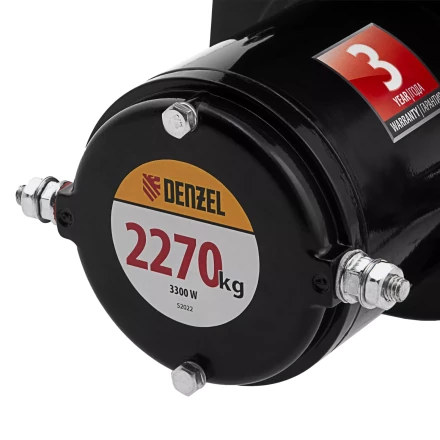 Лебедка автомобильная электрическая Denzel 52022 LB-2200, 2.2 т, 3.3 кВт, 12 В купить в Челябинске