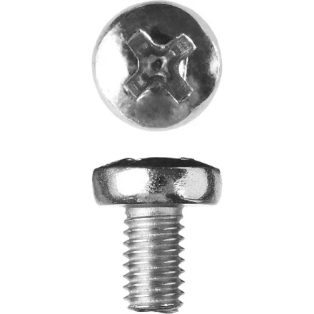 Винт ЗУБР &quot;МАСТЕР&quot; DIN 7985, класс прочности 4.8, оцинкованный, M6x10мм, 5кг 303150-06-010 купить в Челябинске