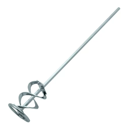 Миксер для красок и штукатурных смесей Denzel, 60 х 400 мм, оцинкованный, шестигранный хвостовик 8 мм, 848437 купить в Челябинске