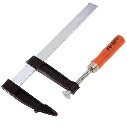 Струбцина F-образная Sparta, 200 х 80 х 260 мм, 204275 купить в Челябинске