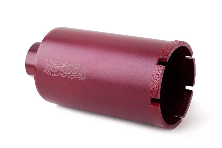 Сегментная алмазная коронка MESSER REDLINE по граниту диаметр 35 мм длина 100 мм купить в Челябинске