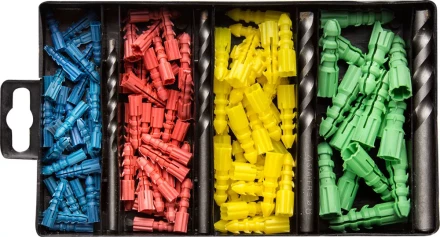 Набор ЗУБР Свёрла &quot;Монолит&quot; по бетону, 10мм, с дюбелями, 11 предметов 2911-H11-10 купить в Челябинске