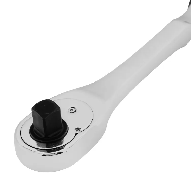 Ключ-трещотка 1/2" Gross 14055, CrV, 90 зубьев, усиленный, хром купить в Челябинске