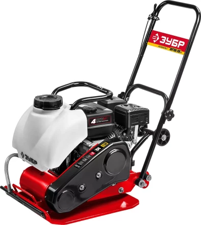 ЗУБР 15 кН, 80 кг, бензиновая виброплита (ВПБ-15 А) купить в Челябинске