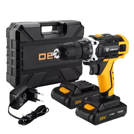Дрель аккумуляторная DEKO DKCD20FU-Li SET3, 063-4172 купить в Челябинске