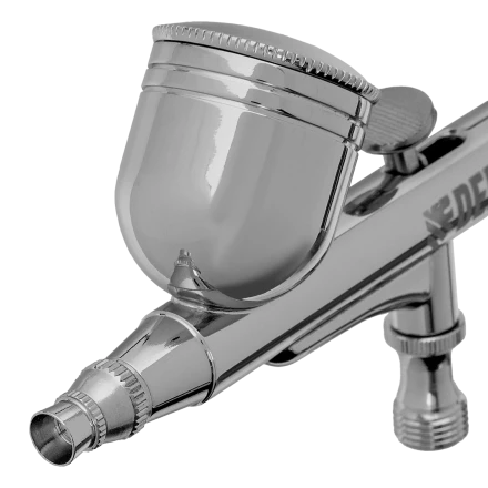 Аэрограф с верхним бачком AB1, 0.2/0.3/0.5 мм, 7 мл, 9 л/мин Denzel 57313 купить в Челябинске