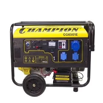 Генератор бензиновый CHAMPION GG6501E + ATS купить в Челябинске