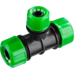 Тройник цанговый (шланг-шланг-шланг), РОСТОК 426371, 1/2" х 3/4" х 3/4" 426371