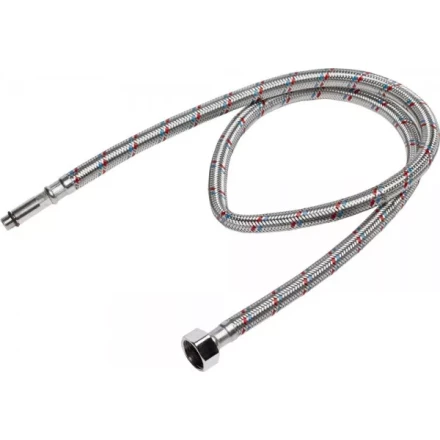 Подводка гибкая STAYER для воды, к смесителям, оплетка из нержавеющей стали, удлиненная, г/ш 1/2&quot;-1м 51017-100 купить в Челябинске