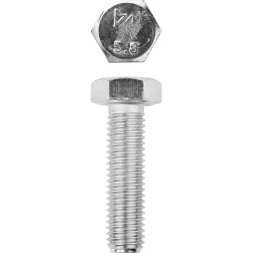 Болт ЗУБР "МАСТЕР" с шестигранной головкой, ГОСТ 7798-70, класс прочности 5.8, оцинкованный, M12x40мм, 5кг 303080-12-040
