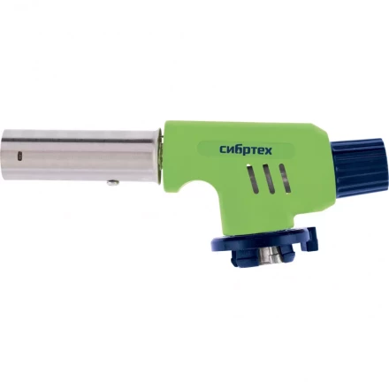 Горелка газовая на бутановый баллон регулятор уровня пламени пьезоподжиг Сибртех 91420 купить в Челябинске