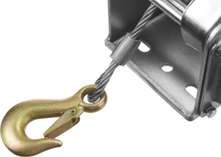 Лебедка ручная барабанная ЗУБР &quot;ПРОФЕССИОНАЛ&quot;, подъемная, тросовая, 1.3т, 8м 43117-1.3 купить в Челябинске