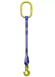 Строп текстильный одноветвевой 1СТ 10 т L=5 м SF6 250 мм без кч. с ОВ 11.2 т