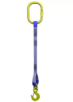 Строп текстильный одноветвевой 1СТ 10 т   L=5 м SF6 250 мм без кч. с ОВ 11.2 т купить в Челябинске