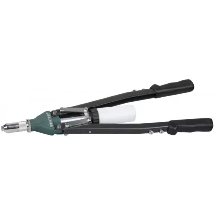 Заклепочник двуручный силовой, KRAFTOOL &quot;RS-55&quot; 31179, d=2,4-6,4мм для вытяжных заклепок из алюминия, стали, нерж cтали, усил литой корпус, контейнер 31179 купить в Челябинске