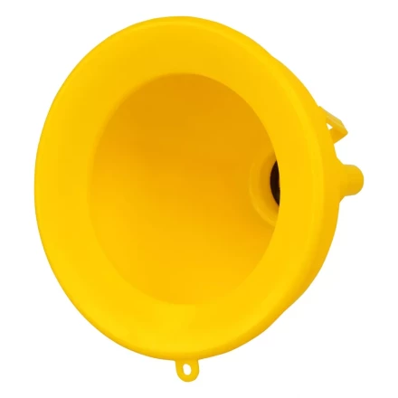 Воронка пластиковая 135 мм с металлическим ситом, гибким наконечником и непроливайкой Denzel 537210 купить в Челябинске