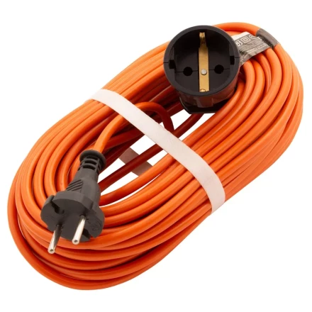 Удлинитель-шнур силовой Сибртех 20 м, 6А, тип УХз6, ПВС, 1 розетка без заземления 95812 купить в Челябинске