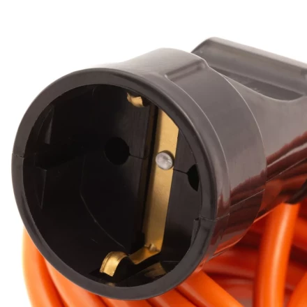 Удлинитель-шнур силовой Сибртех 20 м, 6А, тип УХз6, ПВС, 1 розетка без заземления 95812 купить в Челябинске