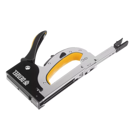 Степлер мебельный Denzel 40211, стальной корпус, быстрая загрузка, регул. силы удара, тип 53, 4-14 мм купить в Челябинске